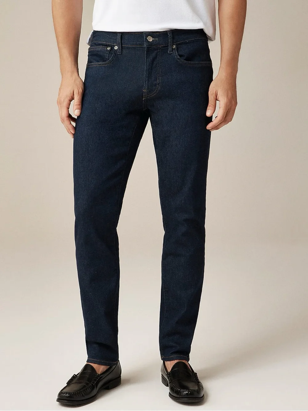 J CREW 484 Slim-fit stretch jean in aged indigo wash Size 34 $148 CF173